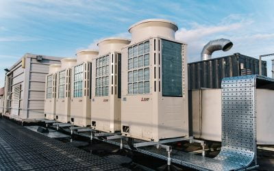 Thermodial hybrid variable refrigerant flow (HVRF) heat recovery units