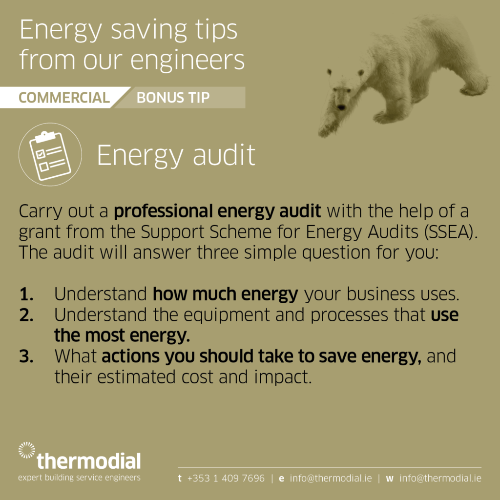 Energy audit - Thermodial commercial HVAC energy saving tip, bonus